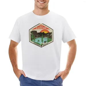 Poll Polos Polls Park National Park T-shirt Blacks koszulki graficzne koszulki Blanki Szybkie suszenie męskie