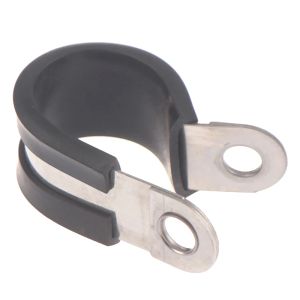 U-Pipe Clips With Cushioned Pipe Tube Cable Clamp U Clips EPDM Rubber Lined Mounting Bracket For Tube Or Wire Cord Installation