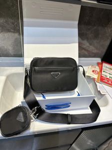 Yeni naylon kamera çantaları tuval crossbody çanta çapraz vücut çantası erkekler kadın çantaları messenger lüks tasarımcılar çanta klasik bel satchel su geçirmez tuval omuz çantası