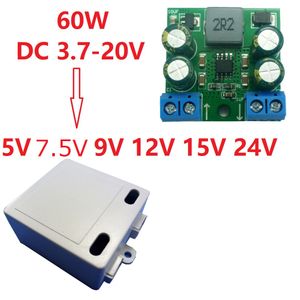 60W High Power 3.7-20V to 5V 7V5 9V 12V 15V 24V Step-Up Boost Board DC-DC Converter Module for Smart Home Zigbee Solar Panel