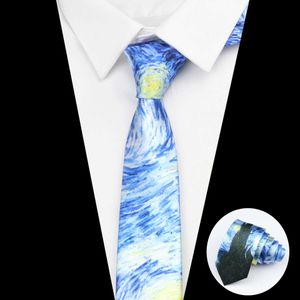 Ties Nuovo Van Gogh Olio Painting Tie