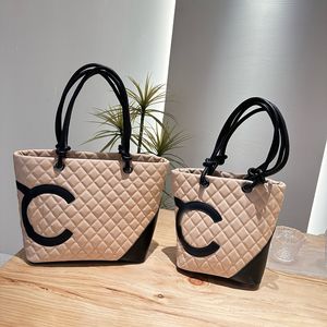 Tote Bag Designer Women Shoulder Bag Leather Quilted Diamond Plaid Large Logo Luxury Handbag Underarm Bag Large Capacity Shopping Bag Retro Purse Makeup Bags 29/20cm