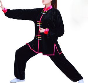 unisex yüksek kaliteli sonbahar krancı tai chi giyim kung fu dövüş sanatları üniformaları taijiquan takım elbise giyim mavi/siyah/mor