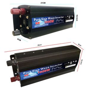 Pure Sine Wave Falter DC 12V 24 V do AC 220V 110V 60 Hz 500W 1000W 2000 W Booster Power Converter dla samochodu DOMUD DIY