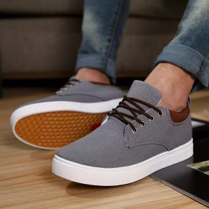Sneakers Men Spring Summer Skateboarding Shoe Casual Canvas Shoes Fashion Height Increase Sport Men Shoes Flats Boys Outdoor Sneakers