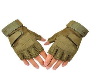 القفازات التكتيكية في الهواء الطلق Airsoft Sport Half Finger Type Mility Men Men Comfort Complashing Shooting Hunting Motorcycle Gloves8995287
