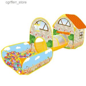 Tor de brinquedo Tents Baby Toy House Pool de esferas de oceano Large Space Villa Garden Cottage Room Princesa Crianças Crianças Tentar Casa de Tentas Praia Tenda Presente L410