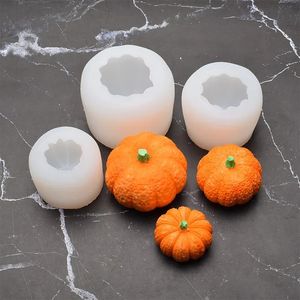 Halloween 3D Pumpkin Candle Manual DIY Old Dypkin Christmas Aromaterapy Candle Dekoracja silikonowa narzędzie ścierne