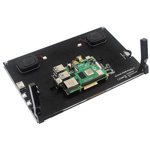 10.1インチRaspberry Pi 4B IPSタッチスクリーン容量性モニター1024x600 LCDディスプレイRaspberry Pi 4/3用Speackerホルダー