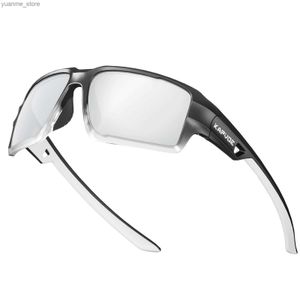 Utomhus Eyewear Kapvoe Polariserade glasögon Cyklasser Solglasögon för män Mountain Bike Cykel Eglasögon Kvinnor Sportsglasögon Väg Skating Y240410