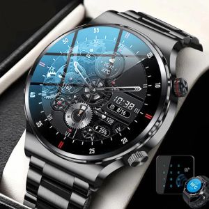 Relógios 2023 Luxury Smart Watches Men NFC BT Call Fitness Sports Sports Sports Smartwatches Inteligente para Women Kids Xiaomi Huawei