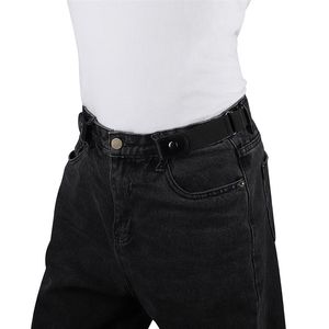 Lätt bälte utan spännefria bälten unisex midja elastiska stretch jeans dolda osynliga vävda tyg spårfritt