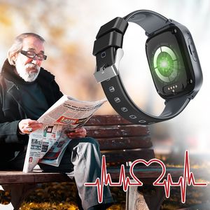 Wonlex Smart Watch ELDERLY FALL-Down Alarm 4G Video Call KT17S PAYRACE Blodtryck GPS Anti-Lost Locator