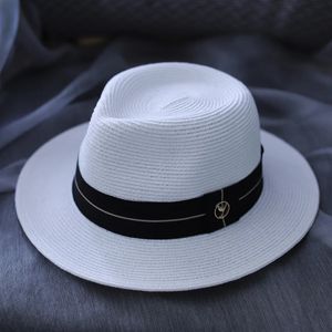 Panama Straw Hat Summer Soft Shaped Top hat Men Wide Brim Beach Sun Cap UV Protection Women Shading Jazz Holiday Gift 240410