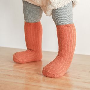 Newborn Infant Winter Warm Long Socks Autumn Toddler Kids Children Girl Boy Thermal Velvet Thick Knee High Sock Baby Accessories