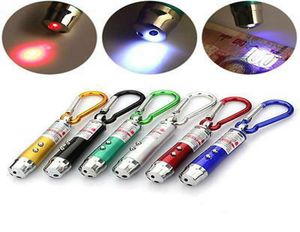 3 I 1 Multifunktion Mini Laser Light Pointer UV LED Torch ficklampan Keychain Pen Key Chain ficklampor ZZA9948490072