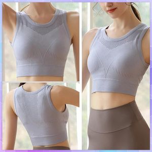 Camisoles & Tanks Women Sports Bras Breathable Seamless Push Up Sport Bra Tank Top Hollow Out Brassiere Gym Running Crop Tops For Fitness