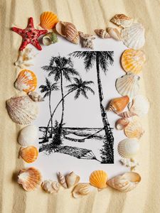 AZSG Coconut Tree Plajı Saha Serisi Temiz Damgalar/Mühürler DIY Scrapbooking/Eğlence Kart Yapımı/Albüm Dekoratif Pul El Sanatları