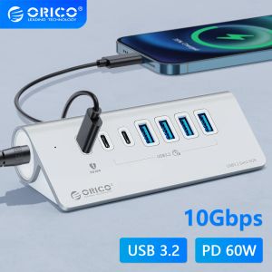 Hubs orico несколько USB A Type C HUB 4/7 Слот Dock Station Multi USB 3.0 Axtensor Axtensor Adviter Adviter Adapter для ноутбука Macbook