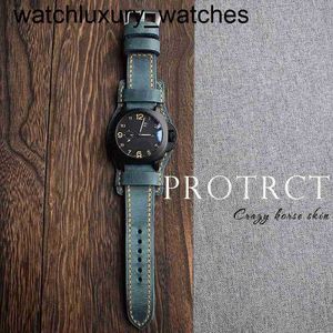 Panerass Watch Luxury Pure Handmade Strap Crazy Horse Leather Is Suitable for Custom Various Straps Sweat and Stick to the Skin Dk9m