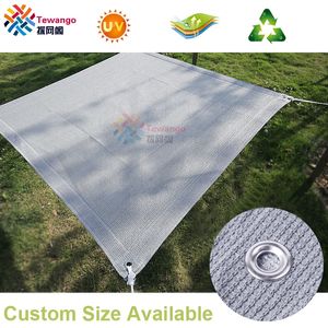 Tewango New HDPE Anti-UV Grey Sunshade Netzgarten Sonnenblöcke Schatten Tuchs Schwimmbad Marge Home Balkon Treppe Schutz sicheres Netz