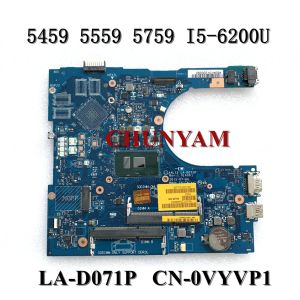 Motherboard I56200U LAD071P FOR dell Inspiron 15 5559 5459 5759 Notebook LAPTOP Motherboard Mainboard CN0VYVP1 VYVP1