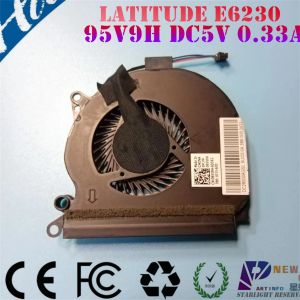 Pads Laptop CPU Cooling Fan för Dell Latitude E6230 Series DC28000AGSL DC 5V 0,33A 2,5CFM EF60070V1C070G9A 095V9H