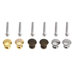 5Sets mini botões de 12x11mm alças redondas liga puxa bronze antigo/prata/dourada porta decoração de decoração de armário de peito cozinha com parafusos