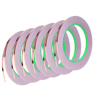 5FT Copper Foil Tape,Double-Sided Conductive Copper Tape with Adhesive for EMI Shielding,Paper Circuits,Electrical Repairs,