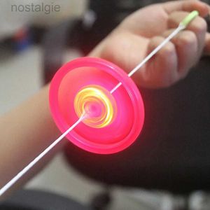 LED Flying Toys Colorful Plastic Spin LED Light Flying Saucer Kids Outdoor Classic Toys Spinning Top Kids Outdoor Toor Toys Fun Game 240410