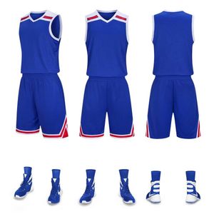 Jerseys de futebol A7 Basketball Set Setting Adult Children's Print Team Uniform Bockets em ambos os lados 3xs-5xl