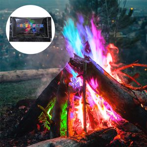 1pc Mystical Colorful Flames Powder Color Foire Flame Sachet Fire Fire Fire Growing Props Pyrotechnics Festival Party Supplies