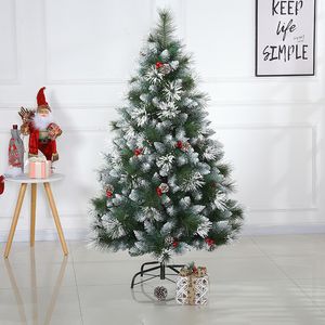 X-Mas Decoração Mista A agulhas de cedro Árvore de Natal com Decorações de Pinheiro Vermelho Cena de Natal Layout Props Ornamentos de Natal