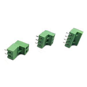 Pitch 5.08mm Screw Plug-in PCB Terminal Block 2/3/4P 2EDGK 2EDGRC Close Right Angle Pin Male/Female Pluggable Wire Connectors