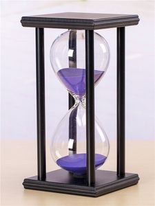15/30Minutes Hourglass Sand Timer For Kitchen School Modern Wooden Hour Glass Sandglass Clock Tea Timers Home Decoration