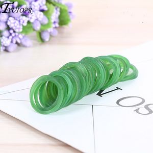 16*1.4mm Green Office Rubber Ring Rubber Bands Strong Elastic Bands Stationery Holder Band Loop School Office Supplies