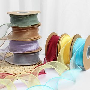 Wired Edge Ribbon, 1.6" X 10 Yards X 1 Rolls - for Christmas, Home Decor, Gift Wrapping, Tree Topper Bow, Wreath, DIY Crafts