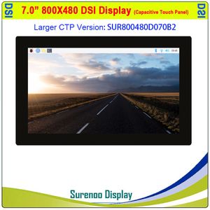 7.0" 800*480 TFT MIPI DSI Multi-Touch Capacitive Touch Panel LCD Module Display Screen Monitor Gold FPC for Raspberry Pi