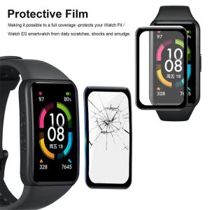3st Full Curved Screen Protector för Huawei Band 6 Tempered Glass for Honor Band 6 Band6 Smart Watch Wristband Protective Film