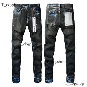 Purple Brand Men Designer Skinny Black Pants Denim Trousers Fashion Casual Streetwear Fine Middle Waisted Slim Straight Leg Pant Mens Jeans 739