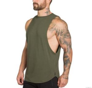 2019 New Fashion Gymsices Clothing for Men Workout Singulett Bodybuilding Tanp Top Round Hals Männer Fitness Weste Muskelschein und Shirt2591363