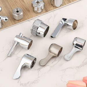 Wholesale New Square Chrome Bathroom Faucet switch Faucet handle Cover Bathroom Accessories Tap Bathroom Sink Basin Mixer Tap