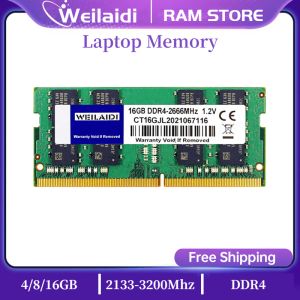 RAMS DDR4 8GB 16GB MEMORY 2666MHz 3200MHz Z PC4 21300 25600 Memoria Ram Laptop Memory 1.2V 260pin Sodimm Intelspecific Memory