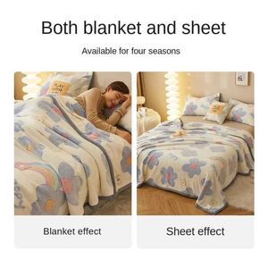 Blankets New Fleece Multifunctional Woolen Blanket
