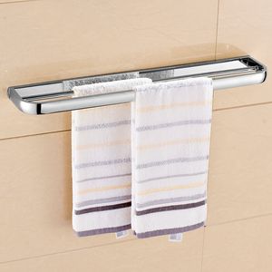 Chrome/Gold/Rose Golden/Antique/ Black Brass Wall Mounted Towel Rack Bathroom Double Towel Bar Towel Shelf Bathroom Accessories