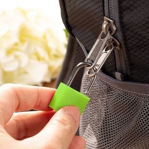 1pc Small Mini Strong Steel Padlock Travel Suitcase Diary Lock 6 Colors Luggage Case Keyed Padlock Anti-Theft Locks with 2 Keys