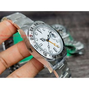 226570 Olex Designer Mechanical Calendar Watch 42 -мм суперклоновый объектив Rhodium Automatic Explorerii Мужской платиновый выпуклый увеличительный белый 905