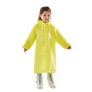 Mehonestly 1pc Водонепроницаемый Eva Kids Long Rainecoat для детей Rainwear Студент рюкзак Raintack Cover Poncho с сумочкой