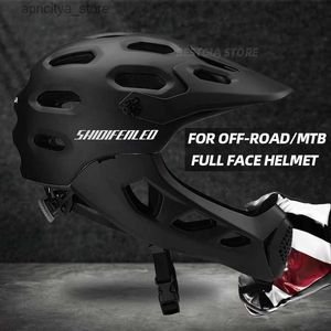 Capacetes de ciclismo Bicyc Helmet Man MTB Downhill Bike Helmet Face completa ROVAB 2 em 1 Uso duplo Rota Profissional Capacete de ciclismo para XC Off-Road L48