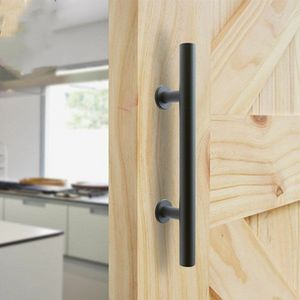 Pull Flush Recessed Wood Door Handle Interior Door Sliding Barn Door Handle For Cabinet Cupboard 35-45MM Furniture Hardware Set